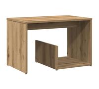 (artisan oak) vidaXL Side Table Engineered Wood Magazine Rack Couch Table Multi Colours