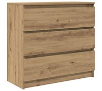(artisan oak) vidaXL Sideboard Grey Sonoma 80x35x76 cm Engineered Wood storage cabinet