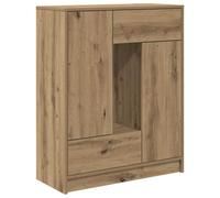 (artisan oak) vidaXL Sideboard with Drawers and Doors Brown Oak 73x31x90 cm storage cabinet