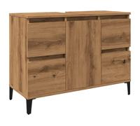(artisan oak) vidaXL Sink Cabinet Vanity Unit Storage Cupboard Engineered Wood
