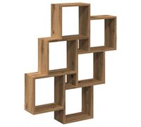 vidaXL Wall Cube Shelf Artisan Oak 78x15x93 cm Engineered Wood