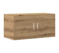 Wall Cabinet Artisan Oak 80x39x40 cm Engineered Wood 2-Door Floating Modern Slim
