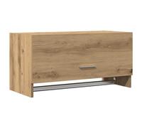 (artisan oak) vidaXL Wardrobe Chipboard Home Hanging Shelf Clothes Organiser Multi Colours