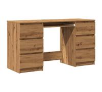 (artisan oak) vidaXL Writing Desk Computer Table Workstation Working Desk Engineered Wood