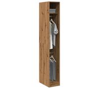 Artisan Oak Wardrobe Engineered Wood Clothes Storage Cabinet Bedroom