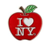 Artisan Owl I Love New York Red Apple Souvenir Lapel Pin - Stylish New York-Themed Pin, Perfect for Collectors & Gift Givers