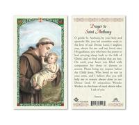 Artisan Owl St. Anthony Laminated Catholic Prayer Cards, 5 Pack Novena