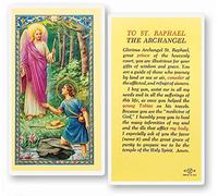 Artisan Owl To Saint Raphael The Archangel Prayer Laminated Holy Cards (Set of 5)