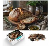 Artisan Sourdough Bread with Rosemary and Oli Jigsaw Puzzle, 1000 Piece | For adults who enjoy jigsaws: Adult jigsaw puzzle with 1000 pieces brings a classic challenge to rainy-day downtime.