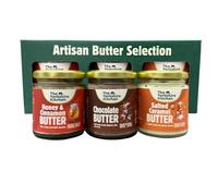 Artisan Sweet Flavoured Butter Gift Set (3 x 180ml) - Chocolate, Salted Caramel & Honey Cinnamon Butter | Gourmet Dessert Sauce or Spread | Gift Box - The Yorkshire Kitchen