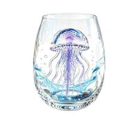 Artisanal Blue Ringed Octopus Glassware, 2D Oceans Animal Glassware