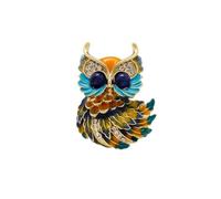 Artisanal Crafted Owl Pin Jewelry Featuring Vibrant Drip Oil Inlay Sturdy Metal Construction Unisex Fashion Accessory Unique Owl Pin Jewelry