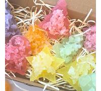 Artisanal Crystal Candy Sweets. Mixed colours and Flavours. UK Tiktok Viral Sweets, Crispy on the outside and jelly like on the inside. flavours Include:Orange, Strawberry & Apple