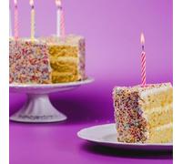 Artisanal Gluten-Free Birthday Cake with Rainbow Sprinkles, Vanilla Sponge and Buttercream Layers, Celebration Dessert for Special Occasions