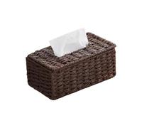 Artisanal Rattan Tissue Storage Box Natural Fiber Craftsmanship Multipurpose Home Decoration Kitchen Storage Basket