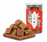 Artisanal Sugarcane Brown Sugar Cubes 300g Jar - Pure All-Natural Unrefined Solid Cane Sugar Blocks