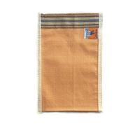 Artisanal Turkish Bath Mitt Coarse Exfoliating Glove in Terracotta Orange - The Authentic Hamam Masseur's Tool for Deep Skin Renewal - Natural Root Dye