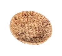 Artisanal Water Hyacinth Round Basket Handcraft Storage Solution with Breathable Designs for Home Use Decorative Storage Solution