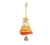 Artisanal Weave Christmas Tree Decoration Soft Yarn Decoration for Vacation Home Deck Crochet Ornaments Knitted Tree Soft Felted Holiday Lightweight Decor Accessories Sustainable Yarn Festive