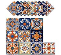 ArtisanAura Peel and Stick Moroccan Tile Stickers, Waterproof Backsplash for Kitchen & Bathroom, Self-Adhesive Removable Talavera Boho Wall Decals for Home Decor (6x6 Inch, 10 PCS)
