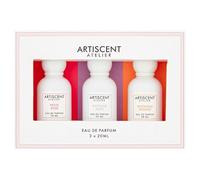 Artiscent Atelier Eau de Parfum Gift Set, 3 x 20ml, Petite Rose, Exotique Musk, Patchouli Passion
