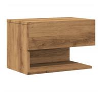 (artisian oak, 1 pcs) vidaXL Wall Bedside Cabinet Floating Nightstand Bedside Unit Hanging Cabinet