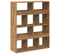 (artisian oak, 100 x 33 x 125.5 cm) vidaXL Room Divider Privacy Screen Bookcase Bookshelf Engineered Wood