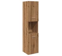 vidaXL Bathroom Hanging Cabinet Artisian Oak 30x30x130 cm Engineered Wood