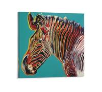 Artist Andy Warhol Zebra Animal Print Poster Poster Cool Artworks Painting Wall Art Canvas Prints Hanging Picture Posters 12x12inch(30x30cm)