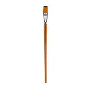 Artist Brush Flat / Round / Fan Tip for Acrylic Oil, Pingfeng 20 | Wooden Handle Nylon Bristles for Watercolor Oil Acrylic Artwork Comfortable Long Handle for Artists