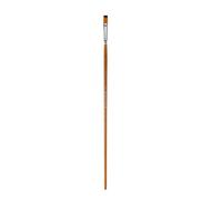 Artist Brush Flat / Round / Fan Tip for Acrylic Oil, Pingfeng 6 | Wooden Handle Nylon Bristles for Watercolor Oil Acrylic Artwork Comfortable Long Handle for Artists