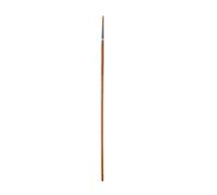 Artist Brush Flat / Round / Fan Tip for Acrylic Oil, Round front 0 | Wooden Handle Nylon Bristles for Watercolor Oil Acrylic Artwork Comfortable Long Handle for Artists