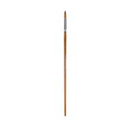 Artist Brush Flat / Round / Fan Tip for Acrylic Oil, Round front 10 | Wooden Handle Nylon Bristles for Watercolor Oil Acrylic Artwork Comfortable Long Handle for Artists