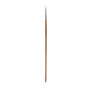 Artist Brush Flat / Round / Fan Tip for Acrylic Oil, Round front 4 | Wooden Handle Nylon Bristles for Watercolor Oil Acrylic Artwork Comfortable Long Handle for Artists