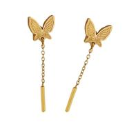 Artist Butterfly Dangle Earrings Delicate Tassel Stainless Steel Construction Comfortable Jewelry Unique Butterfly Dangle Earrings for Women