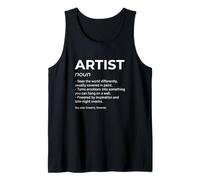 Artist Dictionary Definition Art Lover Creative Artist Tank Top