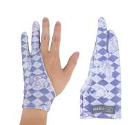 Artist Drawing Glove for Women, Breathable Two Finger Digital Art Glove 3-Layer Palm Rejection Right/Left Hand Digital Graphic Tablet, Purple, M Size
