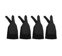 Artist Drawing Gloves Elastic Digital Drawing Glove for Sketching Painting Writing Two Finger for Right Left Hand 4 PCS (S)