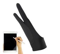 Artist Drawing Gloves - Palm Rejection | Breathable Painting Accessory for Tablet Pad Monitor, Sketching, Paper Work, Two Finger Digital Art Hand Protector, Smudge Guard