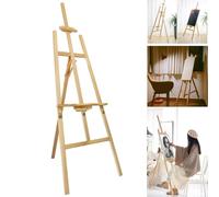 Artist Easel - Professional Studio Easel A-Frame Floor Standing Easel Tripod for Painting and Sketching, Artists - Pine Wood - Height Adjustable (175cm)