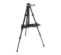 Artist Easel Stand Folding Tripod Display Easel, Height Adjustable Art Tripod for Painting, 50cm to 160cm Tabletop and Floor Painting Display Adult Easel Stand, Aluminum Drawing Stand with Storage Bag