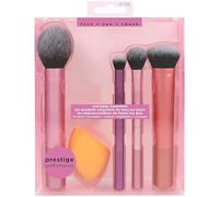 Artist Essentials Face Makeup Brush Set | 5 Pcs Professional Brushes for Foundation, Blush, Contour, Highlighter & Powder | Multicolor