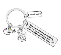 Artist Gifts Keyring Art Teacher Appreciation Gifts Painter Gifts Art School Graduation Gift Art Student Gift Leaving Retirement Teachers Day Christmas Birthday Thank You Gifts for Art Teacher