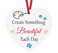 Artist Gifts Painter Gifts Art Teacher Ceramic Ornament Keepsake Sign Art Lovers Gift Art Student Graduation Gift End of Year Gift Birthday Christmas Ornament for Art Teacher Artist