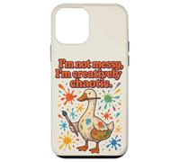 Artist Goose I'm Not Messy I'm Creatively Chaotic Vintage Case for iPhone 12 mini