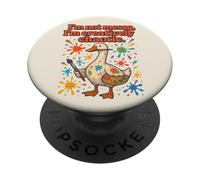 Artist Goose I'm Not Messy I'm Creatively Chaotic Vintage PopSockets Adhesive PopGrip