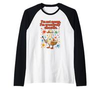 Artist Goose I'm Not Messy I'm Creatively Chaotic Vintage Raglan Baseball Tee
