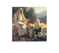 Artist Greg_Olsen ART Woman of The Well Painting Poster Wall Art Poster Scroll Canvas Painting Picture Living Room Decor Home 12x12inch(30x30cm)