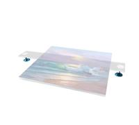 Artist Leaning Bridge Hand Rest - Transparent Acrylic Arm Stand, Height Adjustable Painting Hand Rest for Painters, Students, Drawers, and Teachers, Perfect for Comfortable and Steady Art Work