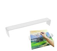 Artist Leaning Bridge Hand Rest - Transparent Acrylic Arm Stand, Height Adjustable Painting Hand Rest for Painters, Students, Drawers, and Teachers, Perfect for Comfortable and Steady Art Work